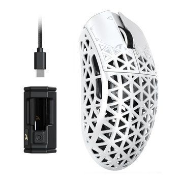 Бездротова мишка ATTACK SHARK R5 Ultra Карбонова 39g White 2345849812 фото