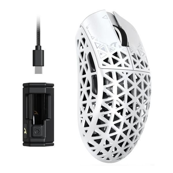 Бездротова мишка ATTACK SHARK R5 Ultra Карбонова 39g White 2345849812 фото