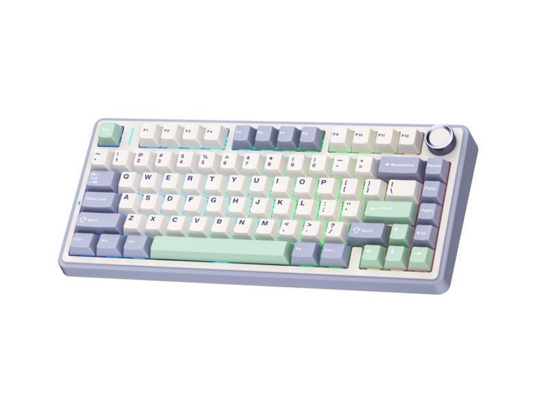 Бездротова клавіатура AULA F75 RGB Reaper 75% USB/Bluetooth/2.4GHz Green 6948391202846 фото