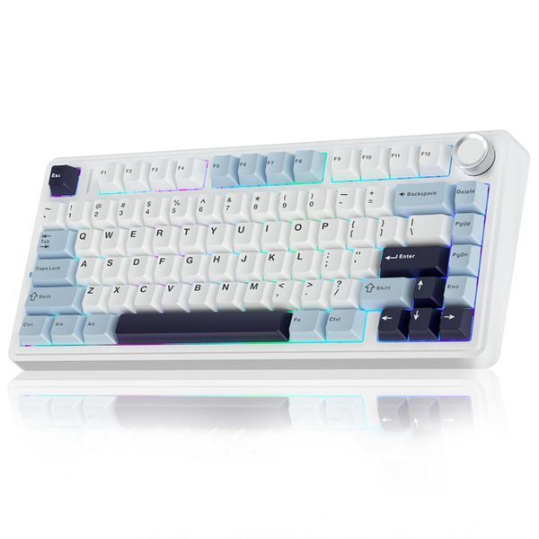 Бездротова клавіатура AULA F75 RGB Reaper 75% USB/Bluetooth/2.4GHz 6948391202846 фото
