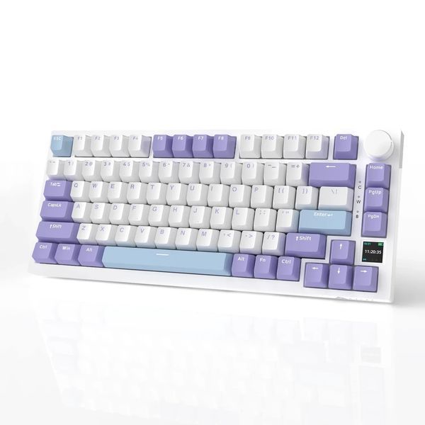 Бездротова клавіатура AJAZZ AK820 PRO Purple75% Gift Switch USB/BT/2.4G RGB 1557954407 фото