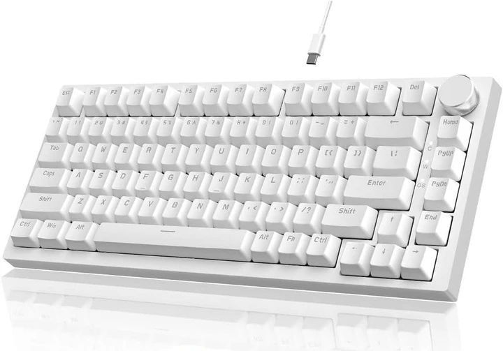 Клавіатура AJAZZ AK820 75% USB White AK820-B-G фото
