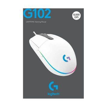 Мышь Logitech G102 Lightsync USB RGB White lg102ggb фото