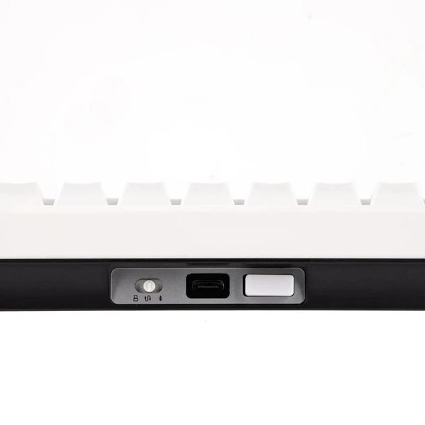 Бездротова клавіатура CIDOO QK61 White 60% RGB USB/2.4G/Bluetooth 11170 фото