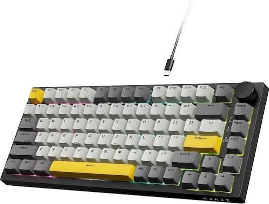 Бездротова клавіатура AJAZZ AK820 PRO Grey 75% Gift Switch USB/BT/2.4G RGB AK820-PRO-B-G фото