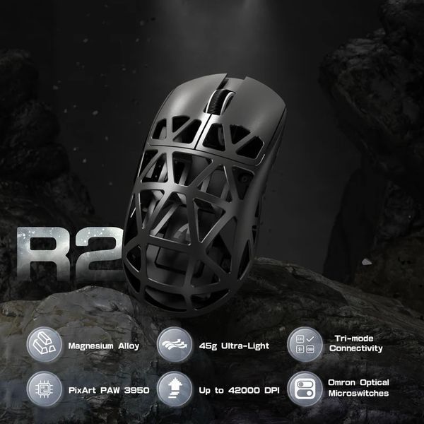 Бездротова мишка ATTACK SHARK R2 Magnesium 8k PAW3950 2345849812 фото
