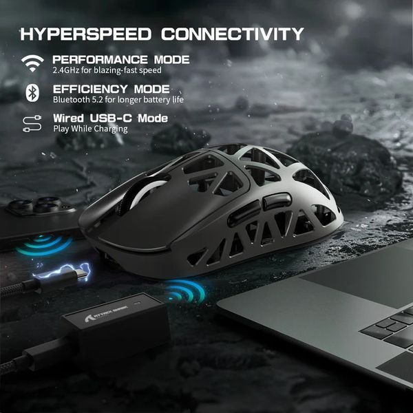 Бездротова мишка ATTACK SHARK R2 Magnesium 8k PAW3950 2345849812 фото