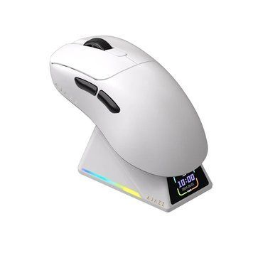 Бездротова миша Ajazz AJ179 APEX Док-станцією 58g White A179APEX фото