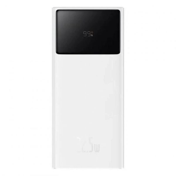 Повербанк Baseus Star-Lord 30000 мА&middot;г 22.5W, 2xUSB / Type-C / microUSB White 432212 фото
