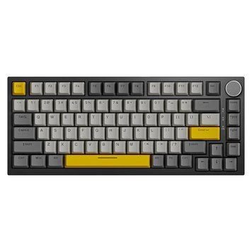 Клавіатура AJAZZ AK820 75% USB Moon Switch Black-Yellow AK820-B-G фото