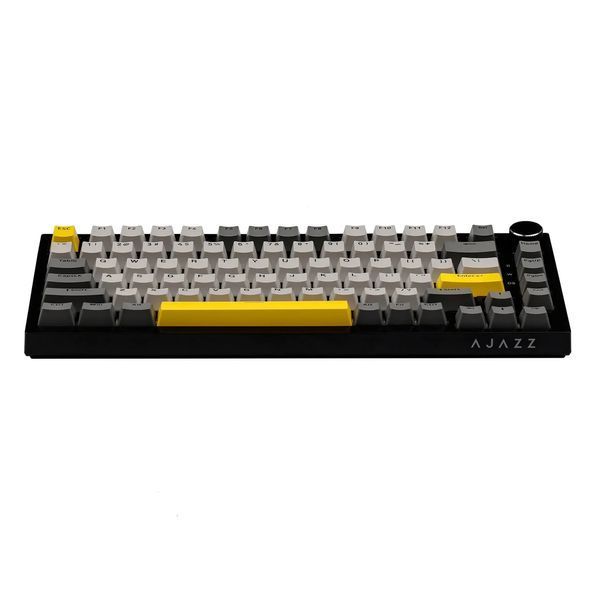 Клавіатура AJAZZ AK820 75% USB Moon Switch Black-Yellow AK820-B-G фото