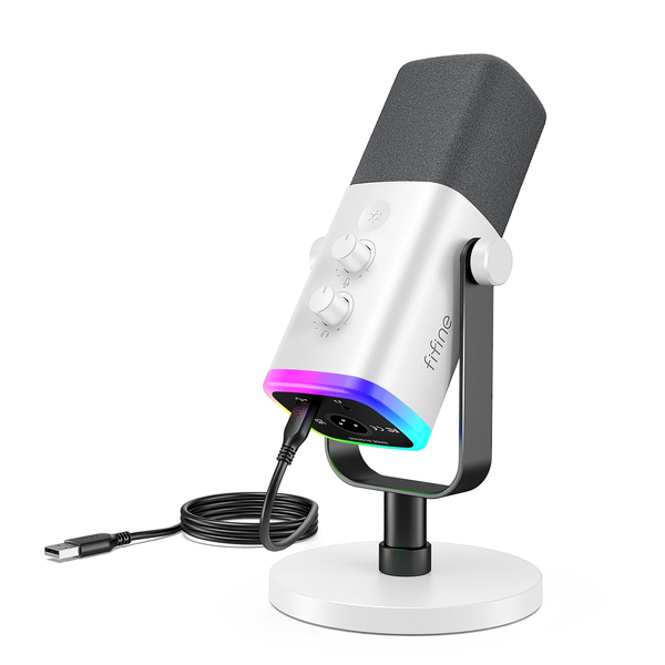 Динамічний Мікрофон Fifine AM8 XLR/USB White 505827 фото