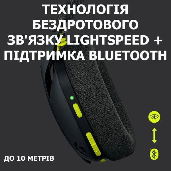 Бездротові Навушники Logitech G435 2.4ГГц/Bluetooth Black g435f423 фото