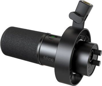 Динамічний cтудійний мікрофон FIFINE K688 XLR/USB Black 4234234 фото
