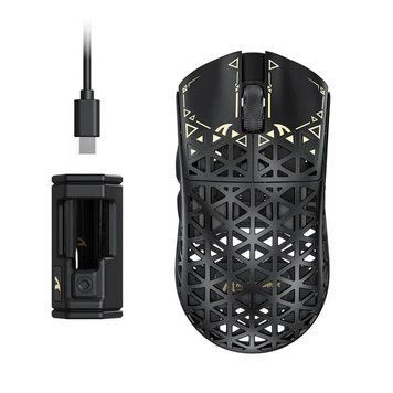 Беспроводная мышка ATTACK SHARK R5 Ultra 39g Карбоновая PAW3950MAX, 8K Black 2345849812 фото